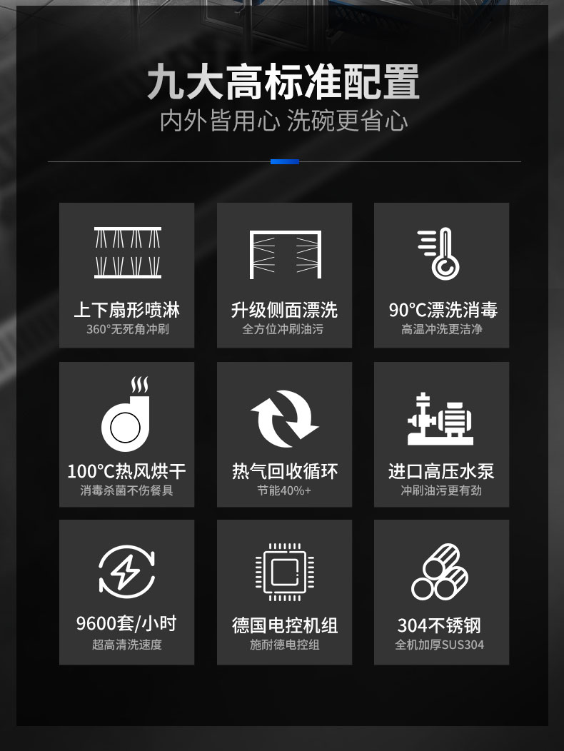 DB多宝视讯长龙洗碗机9大配置